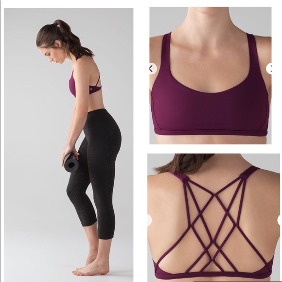 lululemon athletica Other - Lululemon Free To Be Zen Bra Marvel Maroon